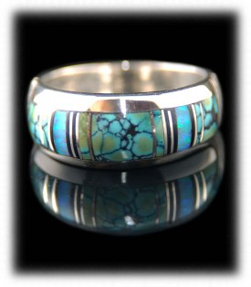 Designer Silver Jewelry - Inlaid Rings