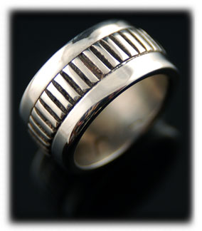 Designer Silver Wedding Ring Bands