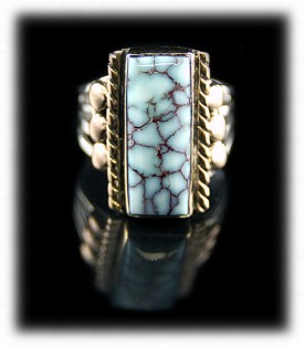 Dry Creek Spiderweb Turquoise Ring