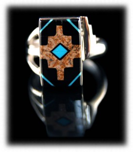 Navajo American Indian Ring by Edison Yazzi