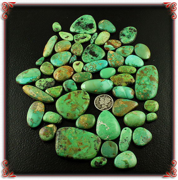 Emerald Valley Green Turquoise Cabochons