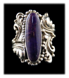 Fancy Victorian Style Sugilite Ring