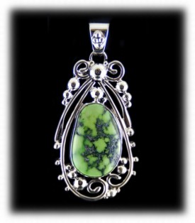 Lime Green Turquoise Pendant