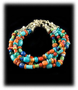 Fashion Turquoise Bead Cuff Bracelet