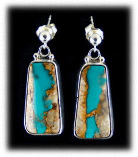 Awards Free Ribbon Turquoise Dangle Earrings