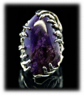 Lost Wax Sugilite Ring