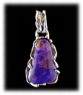 Authentic Gemstone Jewelry - Sugilite Pendant