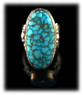 Gold and Turquoise Ring