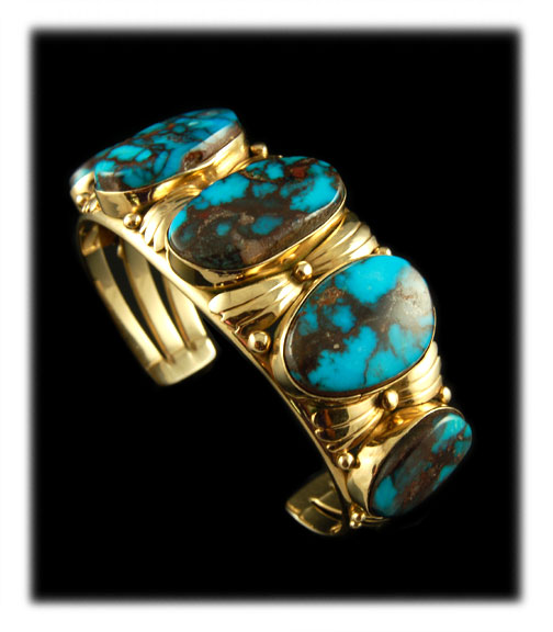 Gold Turquoise Bracelet