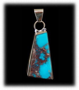 Gold Turquoise Pendant