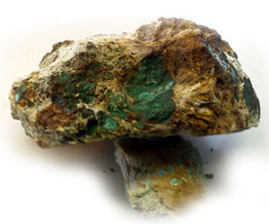 Green Pilot Mountain Turquoise nugget from Wilson Family