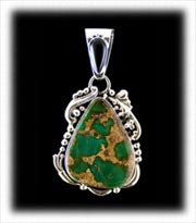 Green Royston Turquoise Pendant