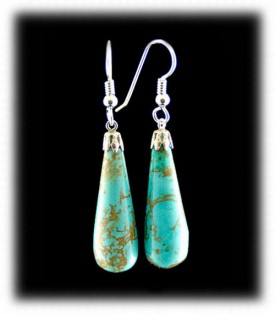 Turquoise Bead Earrings