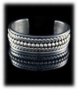 Handmade Mens Silver Bracelet