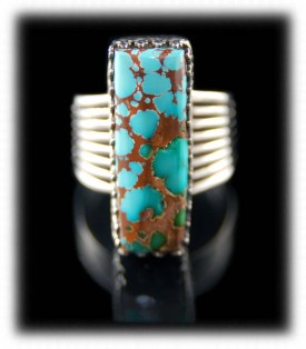 Handmade Sterling Silver Ring with Turquoise