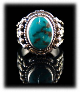 Handmade Silver Ring with Turquoise