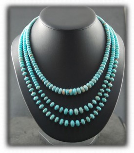 Blue Gem Turquoise Heirloom Turquoise Bead Jewelry 