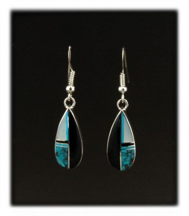 Inlay Drop Earrings