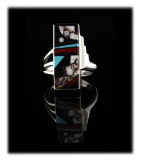 Inlay Ring by Eddison Yazzie