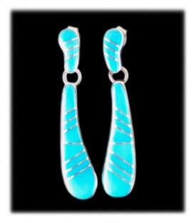 Sleeping Beauty Turquoise Earrings