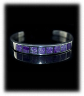 Inlay Sugilite Bracelet and Jewelry by Durango Silver Company