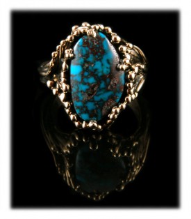 Bisbee Turquoise Gold Ring