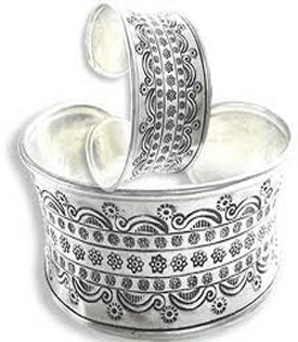 Karen Thai Hill Tribe Silver cuff Bracelet