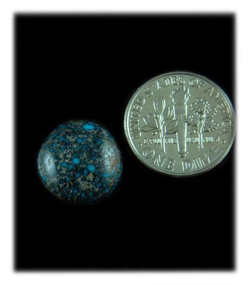 Lander Blue Spiderweb Turquoise Cabochon