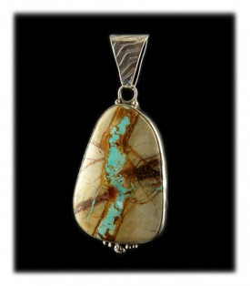 Pilot Mountain Ribbon Turquoise Pendant