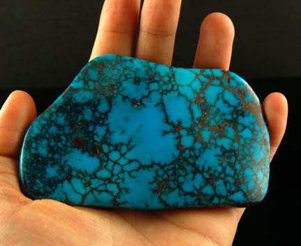 Organic Natural Bisbee Turquoise Ultra-grade Cabochon