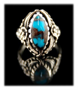 Bisbee Turquoise Marque Womens Ring