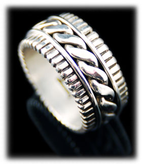 Sterling Silver Mens Bands