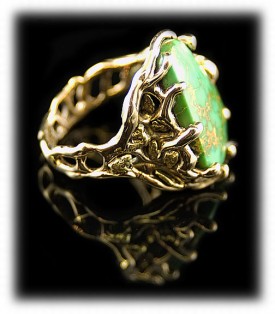 Mens Gold Jewelry, Mens Gold Rings, Mens Gold Tuquoise Rings