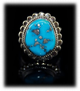 Mens Silver Jewelry - Mens Turquoise Ring