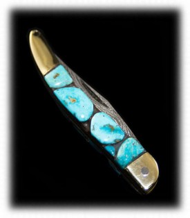 Turquoise Knife, Custom Turquoise Knife