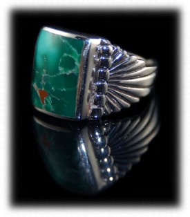 Gold Bisbee Turquoise Ring