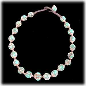 Mexican Turquoise Beads with Silver