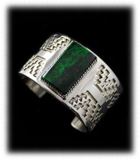 Overlay Native American Indian Bracelet-Sterling Silver