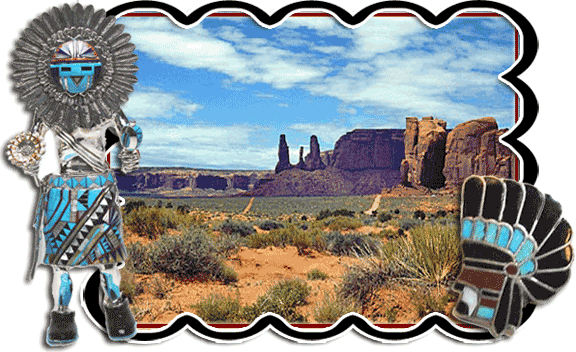 Native American Indian Jewelry and Monument Valley