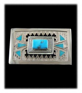 Navajo Handmade Tuquoise Buckle