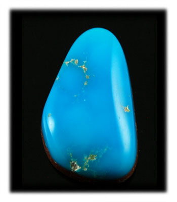 High Grade natural Blue Gem Turquoise cabochon