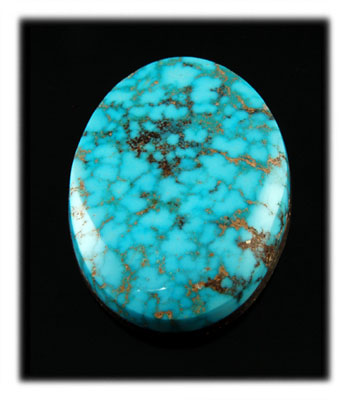 Kingman Waterweb Turquoise Cabochon