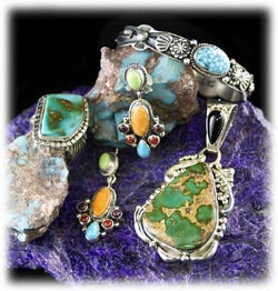 Natural Turquoise Jewelry in many different shades