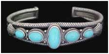 navajo indian turquoise row bracelet