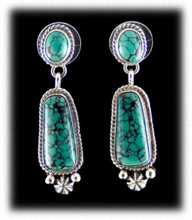 Navajo Turquoise Drop Earrings