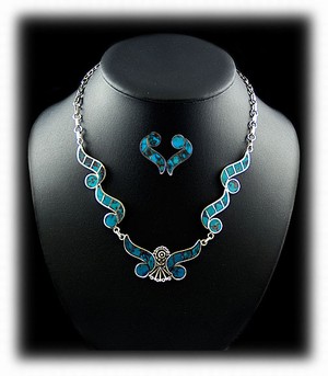 Inlaid Turquoise Necklaces Jewelry from Durango Silver Co