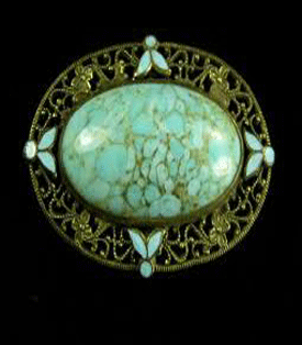 Older Costume Turquoise Pendant