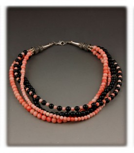 Pink Coral Bead Necklaces