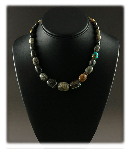Ribbon Turquoise Jewelry Beads