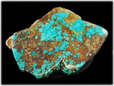 Large Spiderweb Royston Turquoise Rough